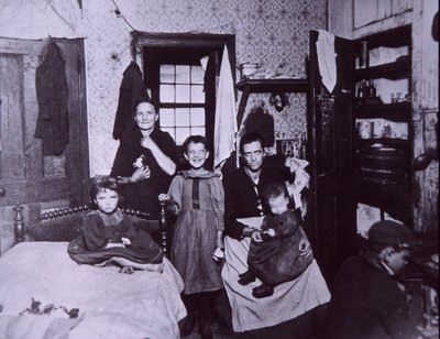 Slum dwelling, New York City by Jacob August Riis