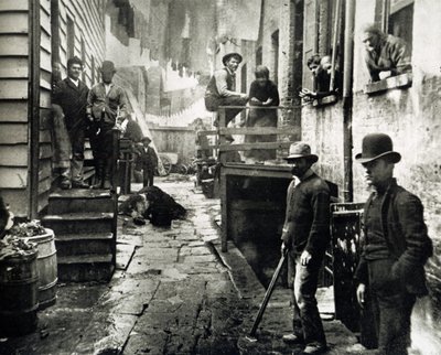 View of Little Italy, Mulberry Street, New York, USA, c.1890 by Jacob August Riis