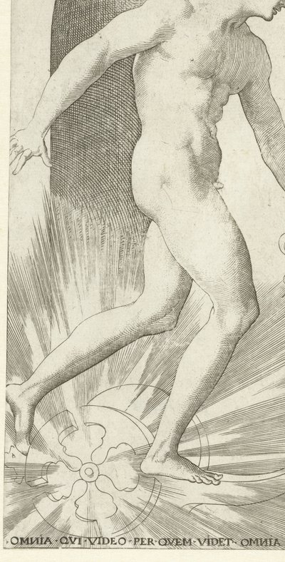 Apollo with Laurel Wreath on a Chariot by Jacob Binck