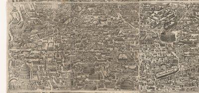 Map of Rome in the Time of Emperor Augustus (Middle Sheet) by Jacob Bos