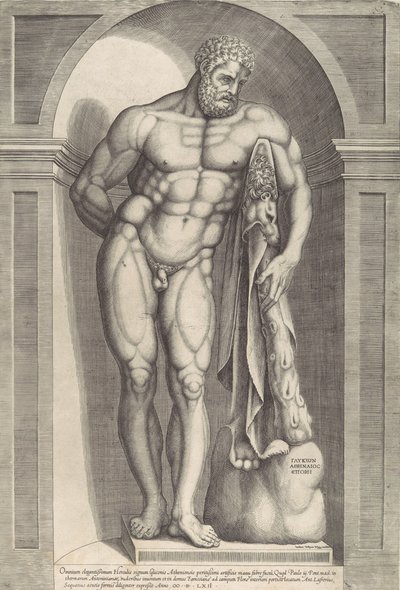 Speculum Romanae Magnificentiae: The Farnese Hercules, 1562 by Jacob Bos