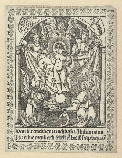 Prayer Card for the Brotherhood of Jesus by Jacob Cornelisz van Oostsanen (school of)
