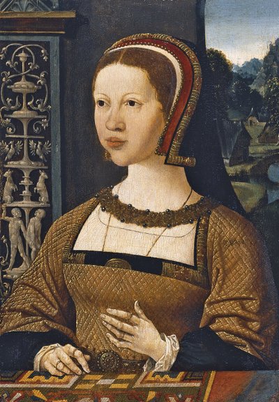 Portrait of Isabella of Austria, Queen of Denmark by Jacob Cornelisz van Oostsanen