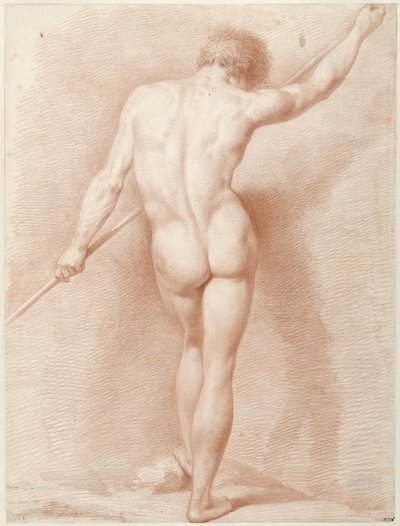 Standing Male Nude, Seen from the Back by Jacob Ernst Marcus