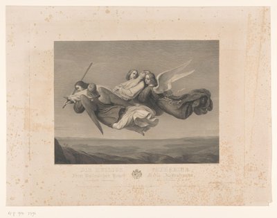 Saint Catherine of Alexandria Carried to Heaven by Angels by Jacob Felsing
