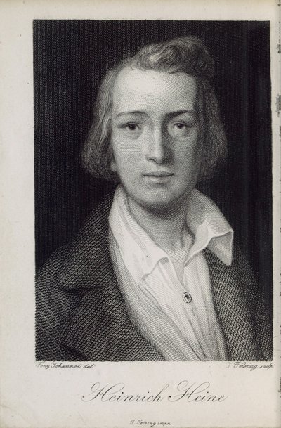 Portrait of the Poet Heinrich Heine by Jacob Felsing
