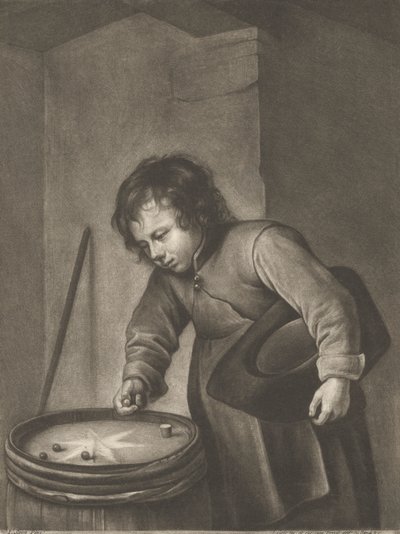 Boy Playing Marbles by Jacob Gole