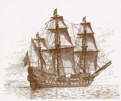 Swedish flagship Mars Makalös before the battle of Gotland-Öland, 30-31 May 1564 by Jacob Hagg