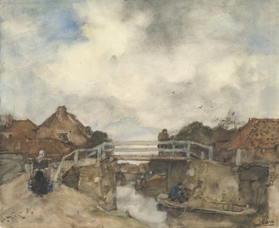 Dutch Canal, Rijswijk, second half 19th century by Jacob Henricus Maris