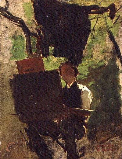 Artist at work by Jacob Henricus or Hendricus Maris