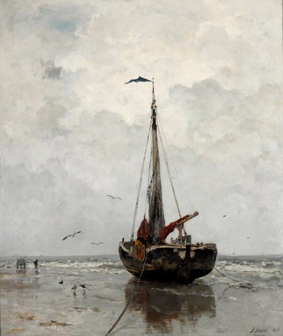 Fishing Boat by Jacob Henricus or Hendricus Maris