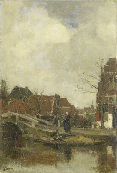 Old Neighborhood on the Water by Jacob Henricus or Hendricus Maris