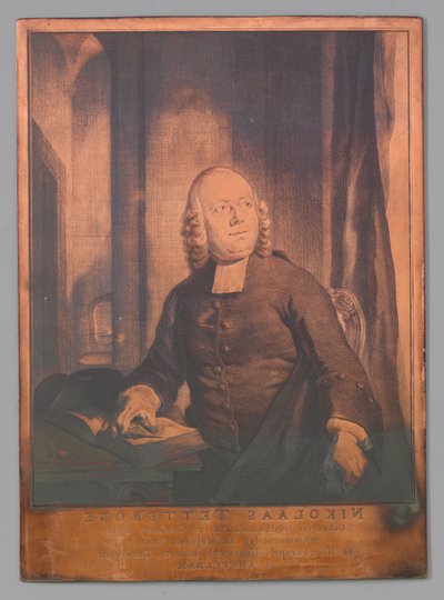 Portrait of Nicolaas van Tetterode by Jacob Houbraken (signed by artist)