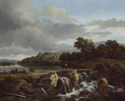 Landscape with Cascade by Jacob van Ruisdael