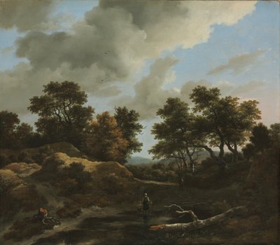 Wooded and Hilly Landscape by Jacob van Ruisdael