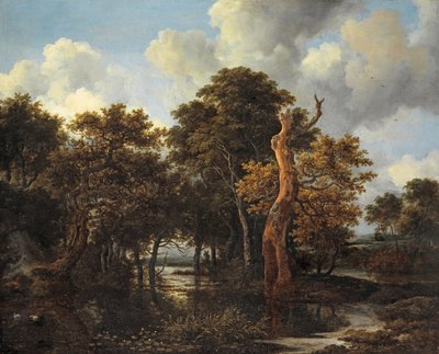 Wooden Marsh Landscape with Dead Tree by Jacob van Ruisdael