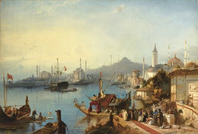 The Arrival Of Sultan Abdülmecid At The Nusretiye Mosque by Jacob Jacobs