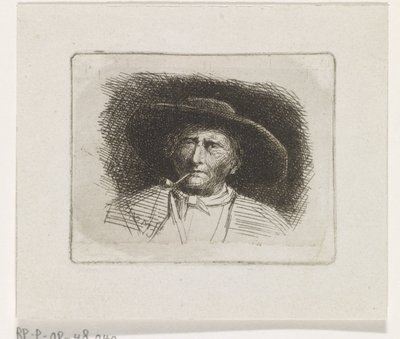 Head of a Man with Pipe by Jacob Jan van der Maaten