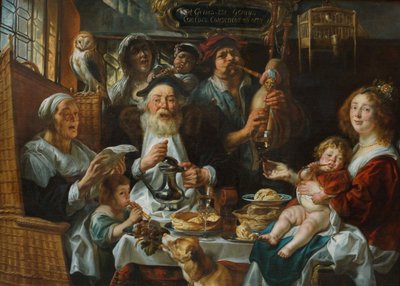 As the Old Sing, So the Young Pipe by Jacob Jordaens