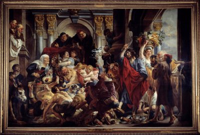 Jesus Chasing Merchants from the Temple by Jacob Jordaens