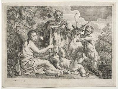 Jupiter Nourished by the Goat Almathea by Jacob Jordaens