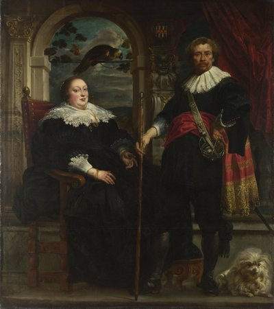 Portrait of Govaert van Surpele and his Wife by Jacob Jordaens