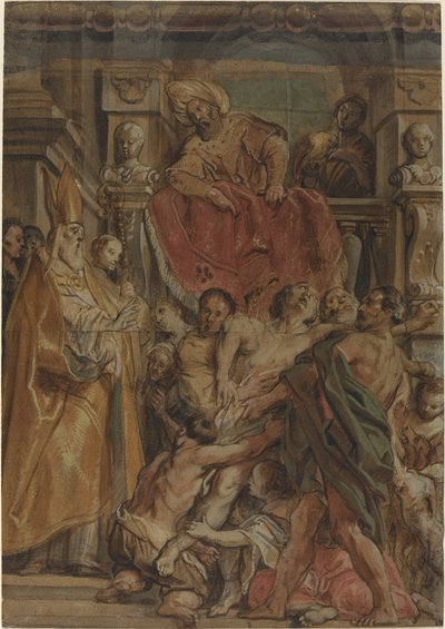 Saint Martin of Tours Healing the Servant of Tetrodius by Jacob Jordaens