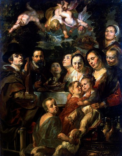 Self-Portrait with Parents, Brothers and Sisters by Jacob Jordaens