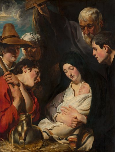 The Adoration of the Shepherds by Jacob Jordaens