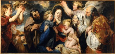 The Holy Family with the Young John the Baptist and Angels, c. 1616-1617 by Jacob Jordaens