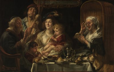 The Old Folks Sing, the Young Folks Chirp by Jacob Jordaens