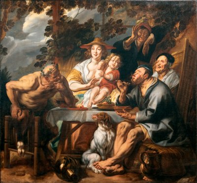 The Satyr and the Peasant by Jacob Jordaens