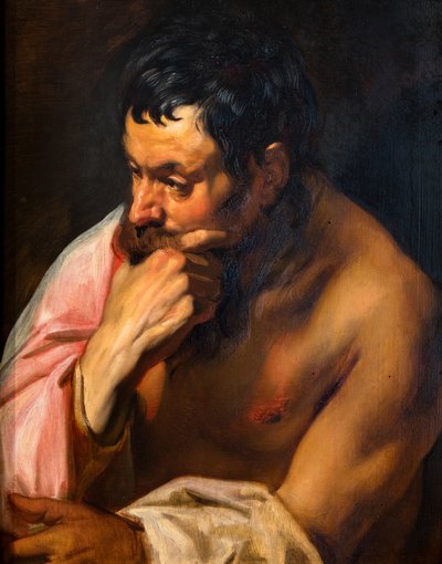 The Thinker or Meditating Faun by Jacob Jordaens