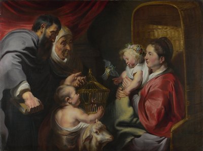 The Virgin and Child with Saints Zacharias, Elizabeth and John the Baptist, c. 1620 by Jacob Jordaens