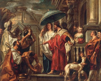 The Tribute of the Caliph Harun al-Rashid to Charlemagne by Jacob Jordaens