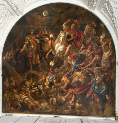 A Roman Camp under Attack by Night by Jacob Jordaens the elder