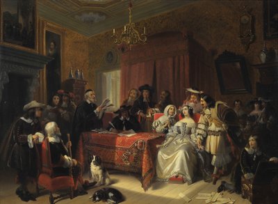 Reading of a Will by Jacob Joseph Eckhout