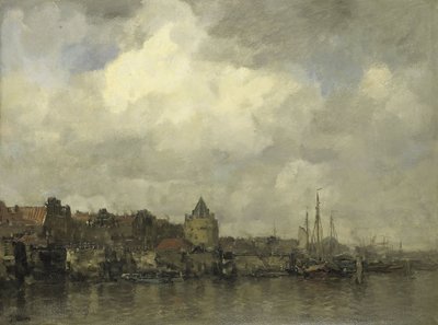 The Schreierstoren on the Outside of Amsterdam by Jacob Maris