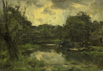 Landscape with Boat by Jacob Maris