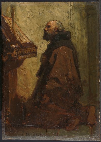 Praying Monk (Monk at His Devotions) by Jacob Maris