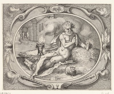 Fire (Ignis) (The Four Elements) by Jacob Matham (workshop of)
