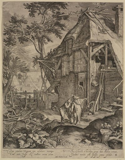 Abraham sending Hagar away by Jacob Matham