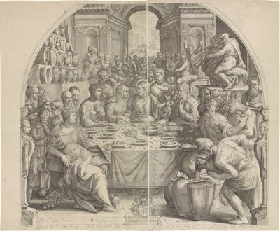 Wedding at Cana by Jacob Matham