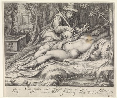 Cimon and Iphigenia by Jacob Matham