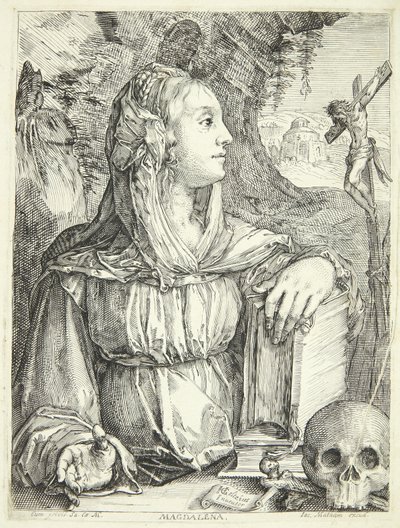 The Penitent Mary Magdalene by Jacob Matham