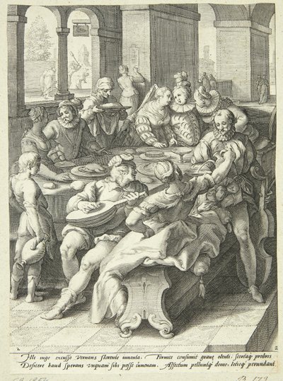 The Prodigal Son Squanders His Fortune by Jacob Matham