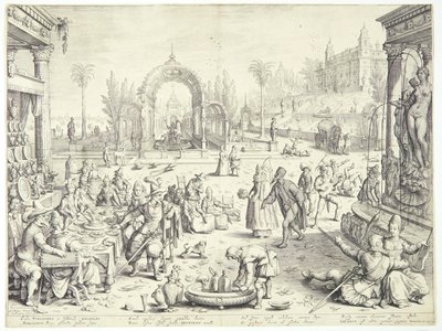 The Rich Man and Lazarus by Jacob Matham