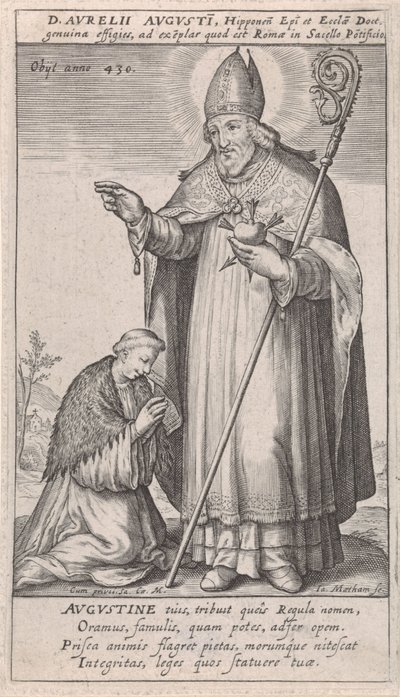 Saint Augustine by Jacob Matham