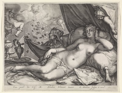 Jupiter and Danaë by Jacob Matham