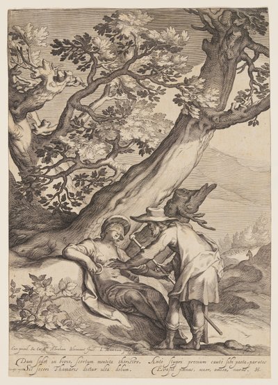 Tamar Receiving a Ring and Staff from Judah by Jacob Matham